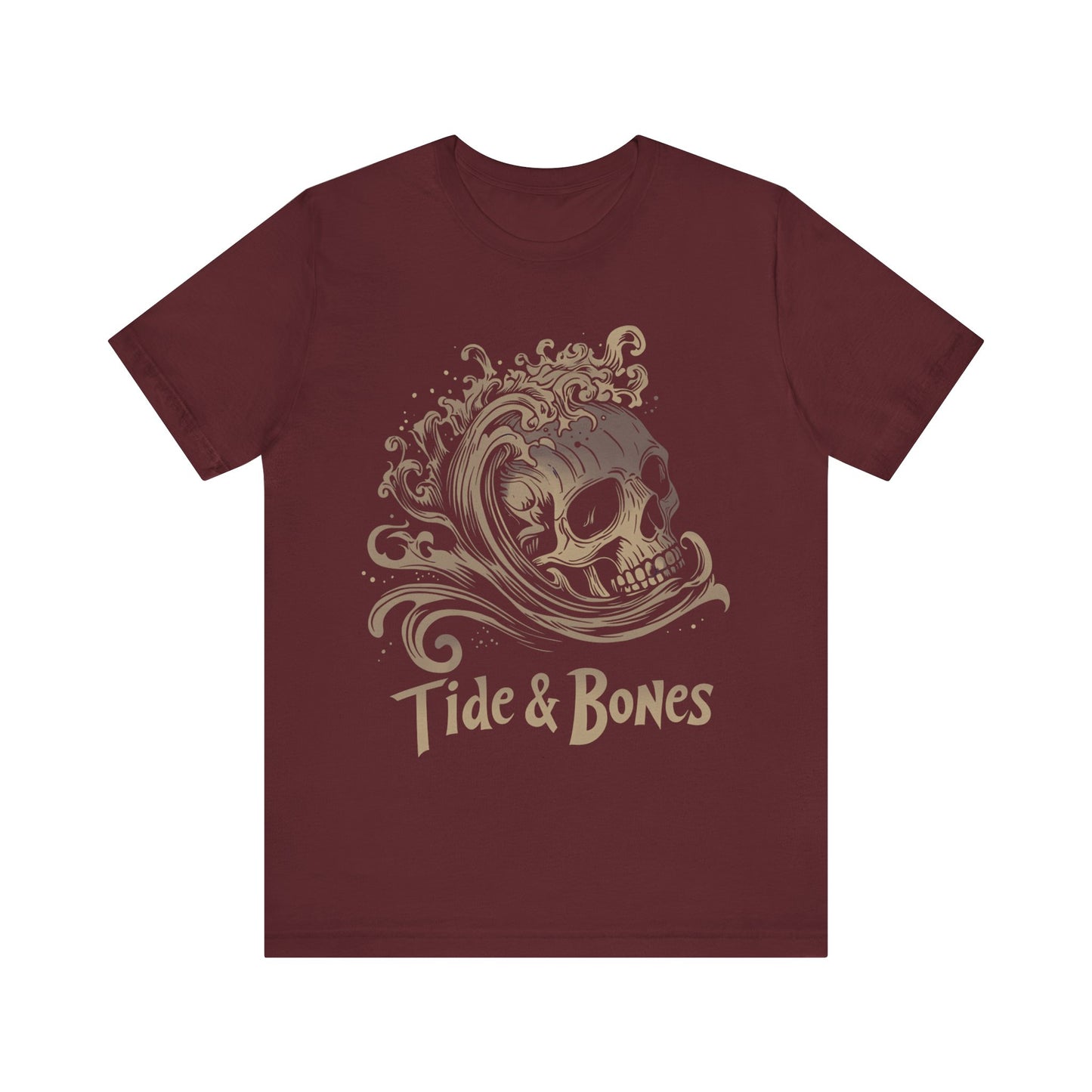 Tide & Bones Skull and Waves t-shirt