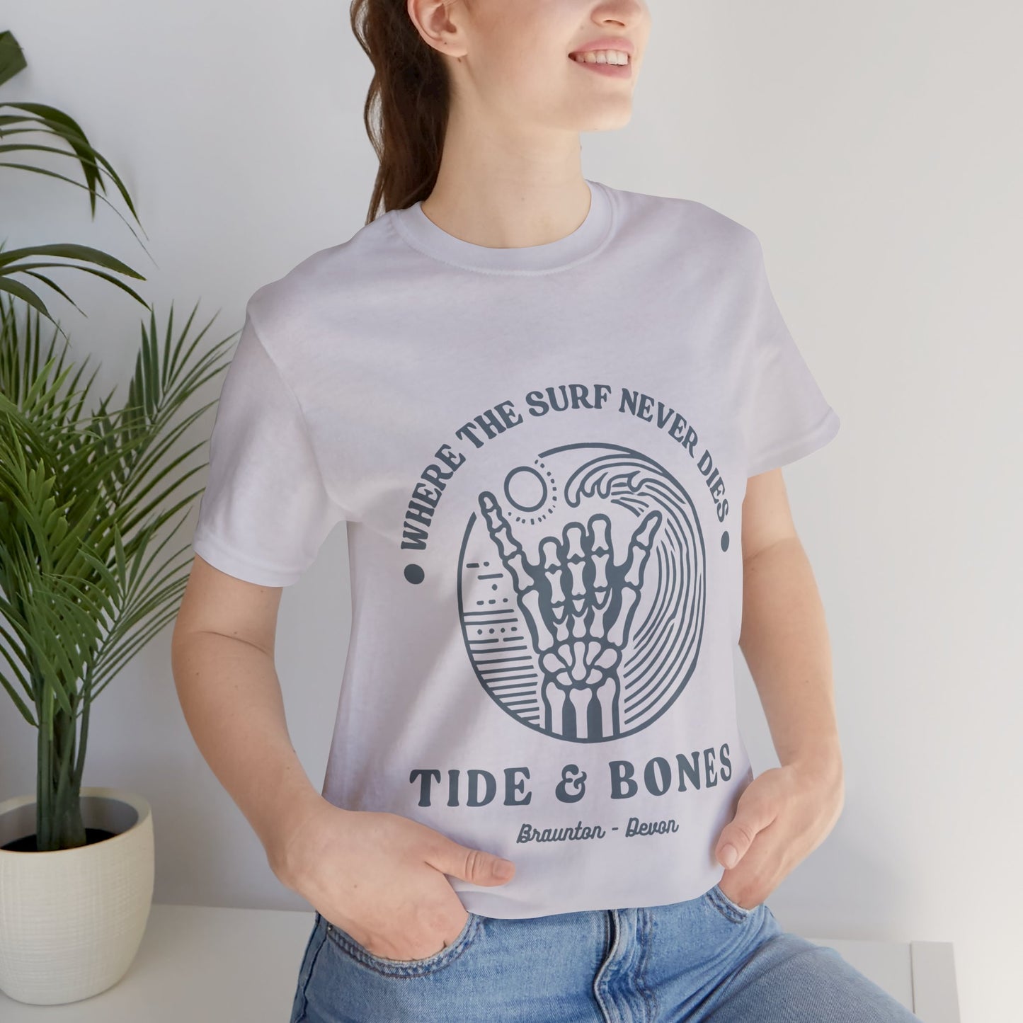 Beach Life Skeletal Hand Tee