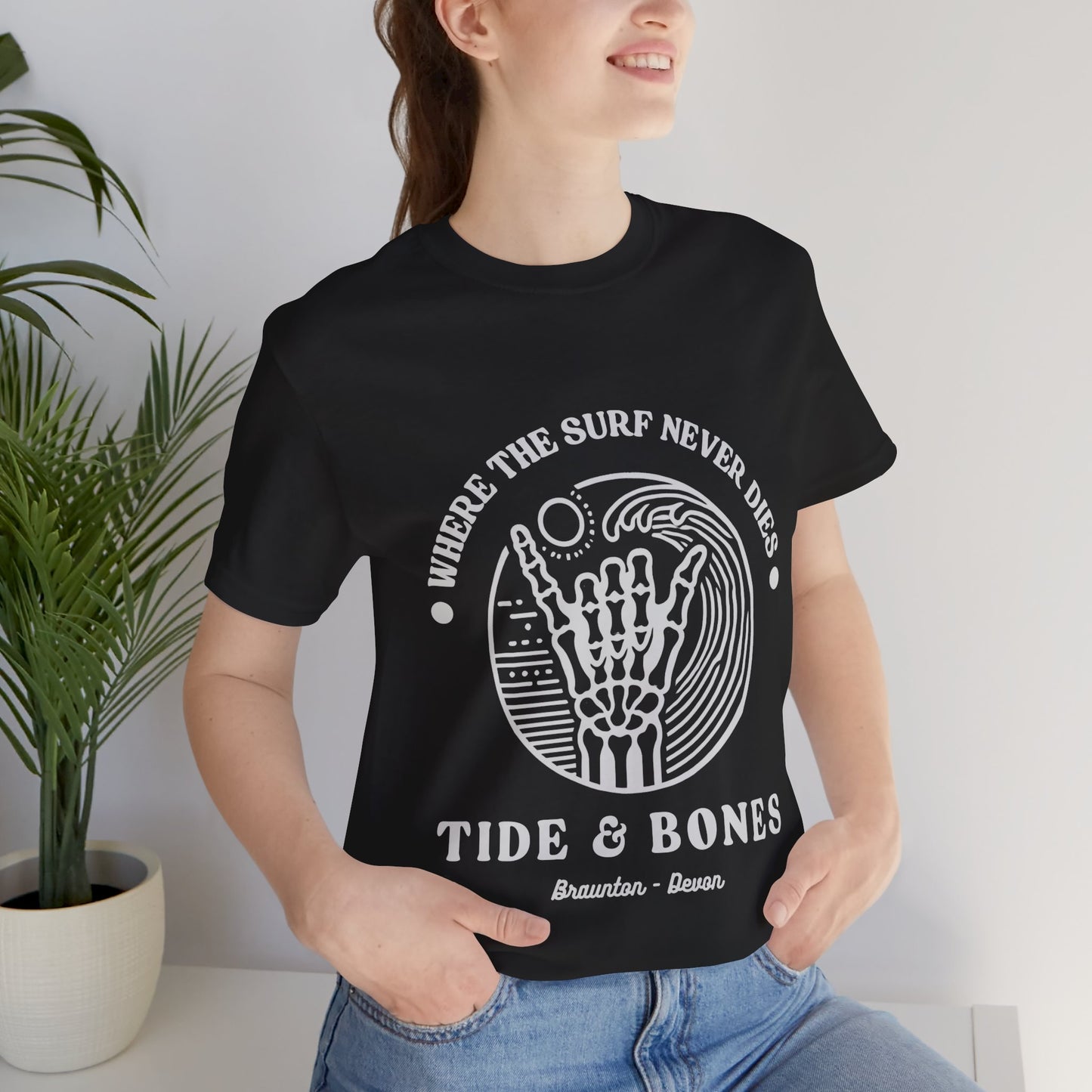 Beach Life Skeletal Hand Tee