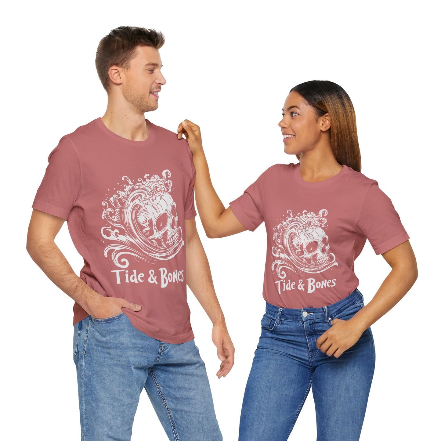 Tide & Bones Skull and Waves t-shirt