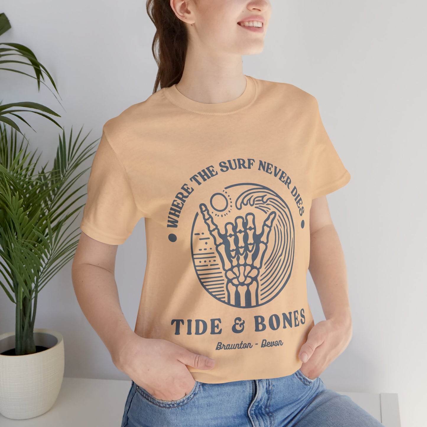 Beach Life Skeletal Hand Tee