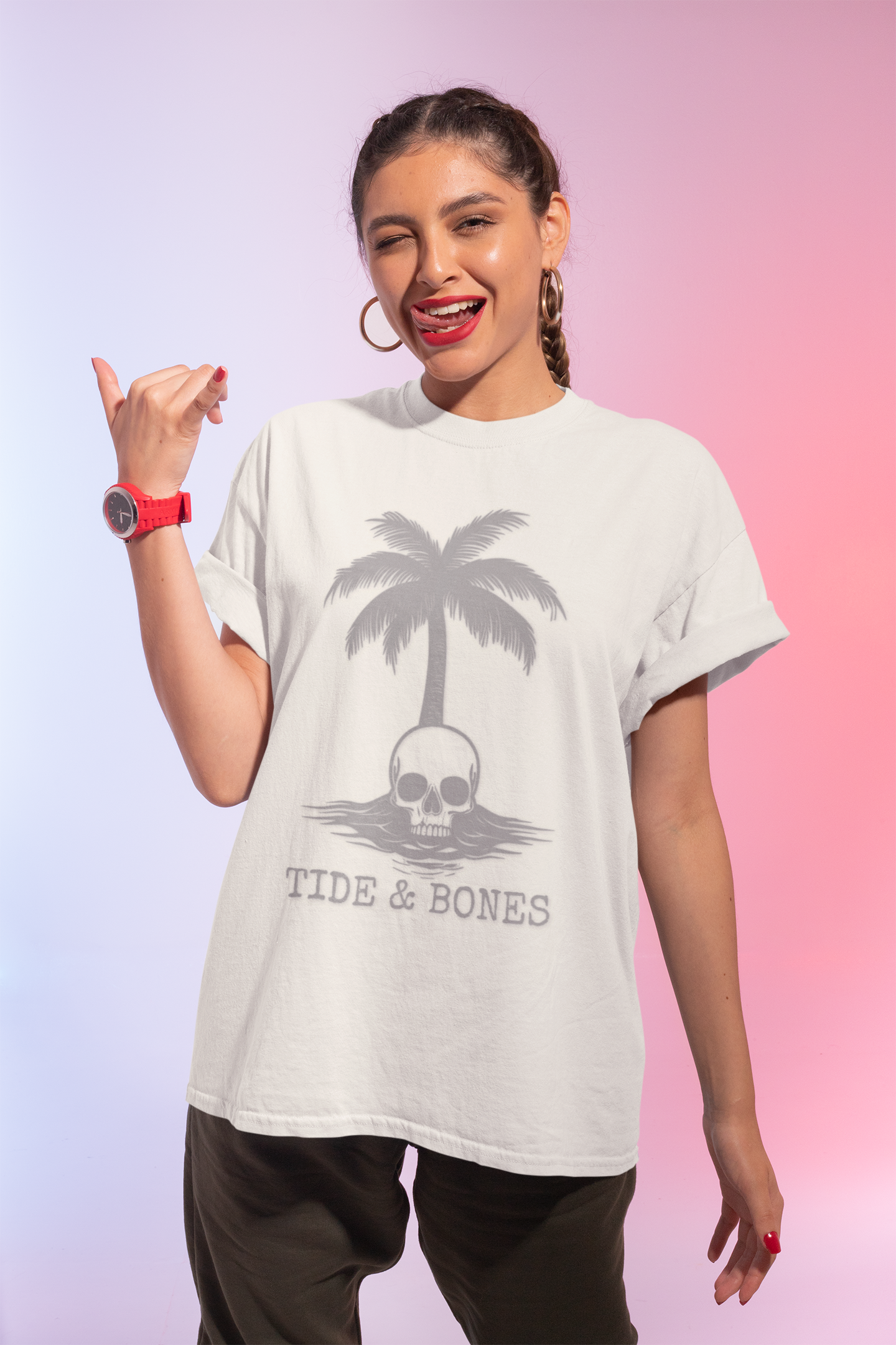 Palm Tree Skull T-Shirt