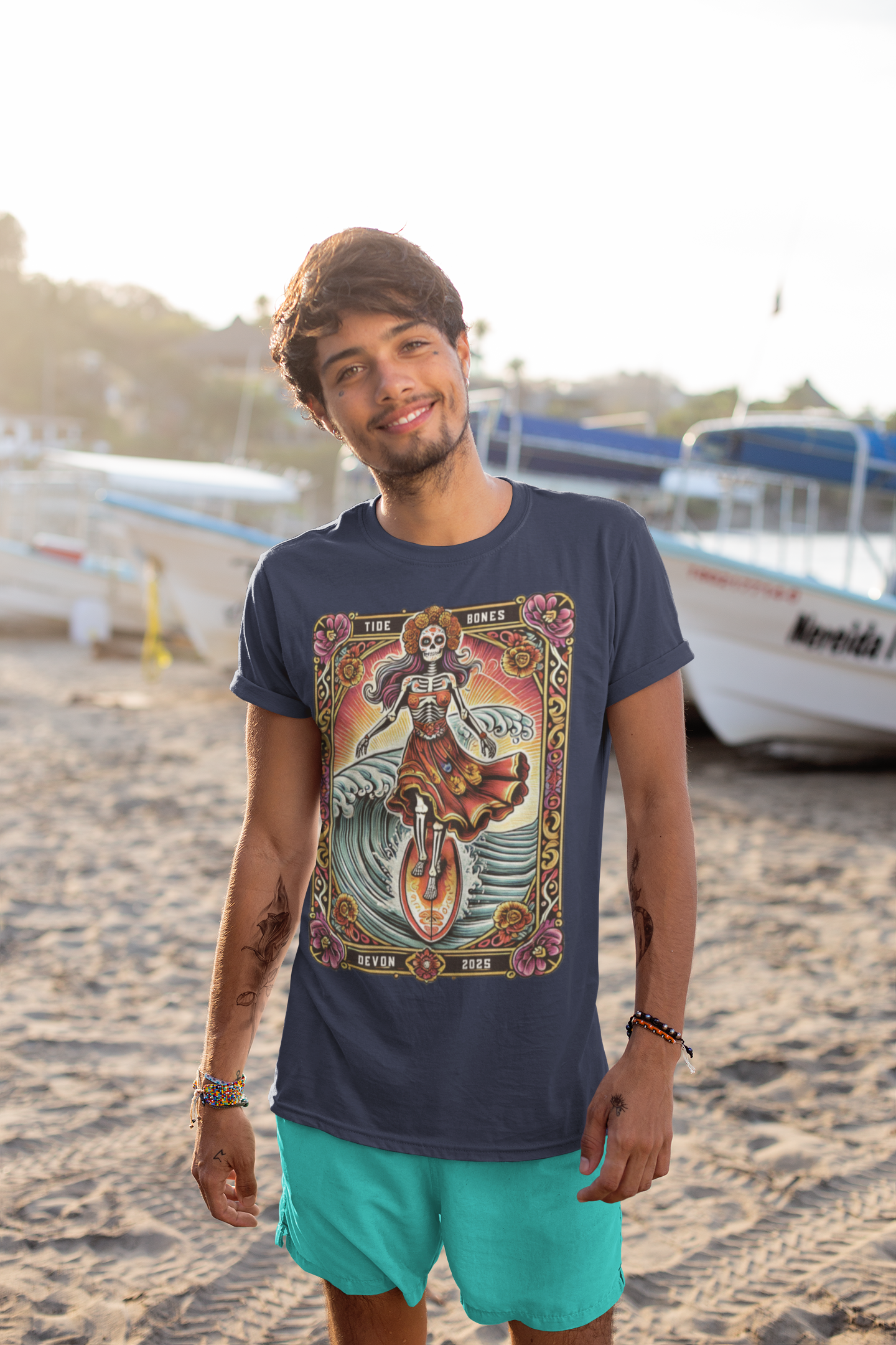 Day of the Dead Surf Queen Tee