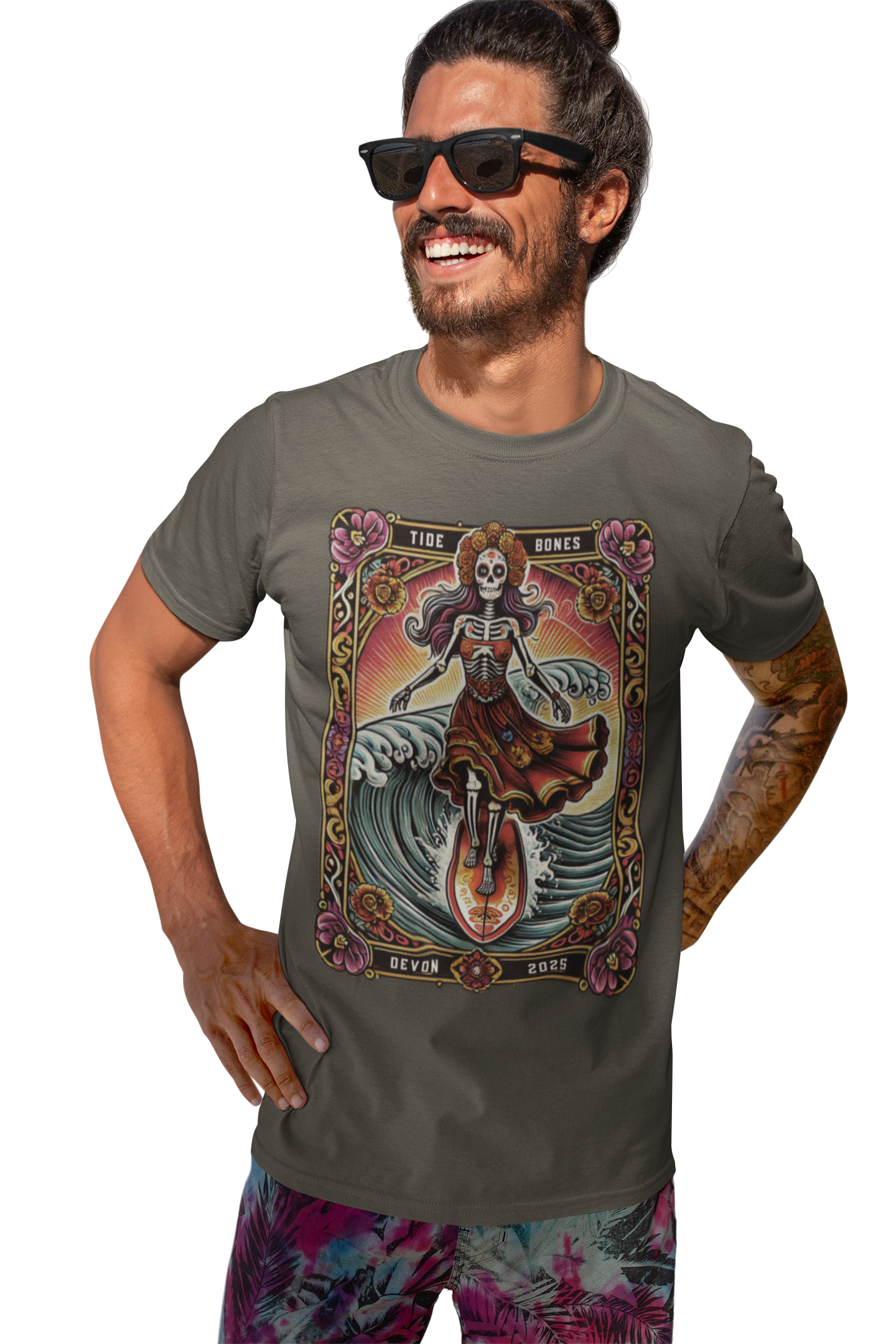 Day of the Dead Surf Queen Tee
