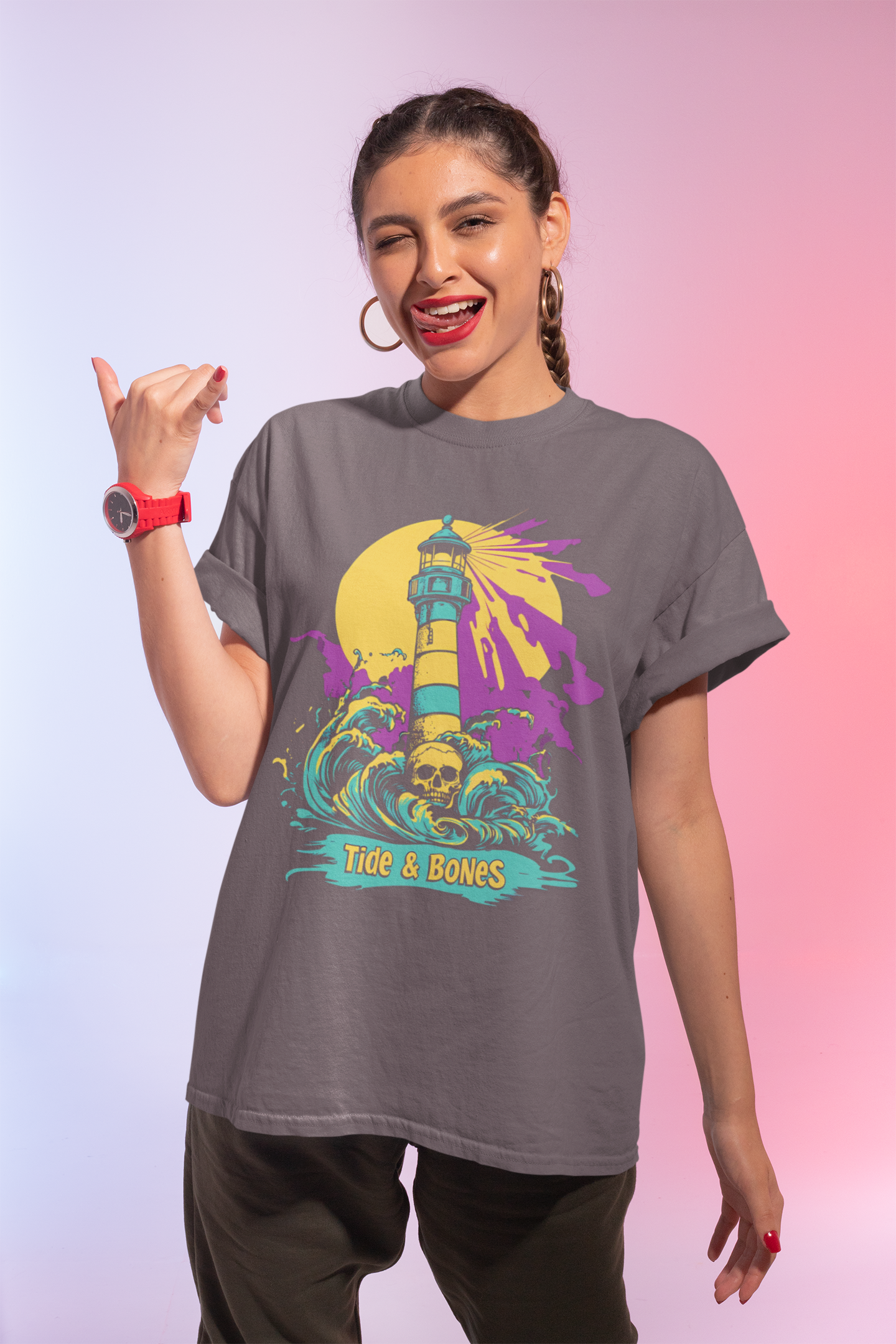 Colourful Skull Lighthouse