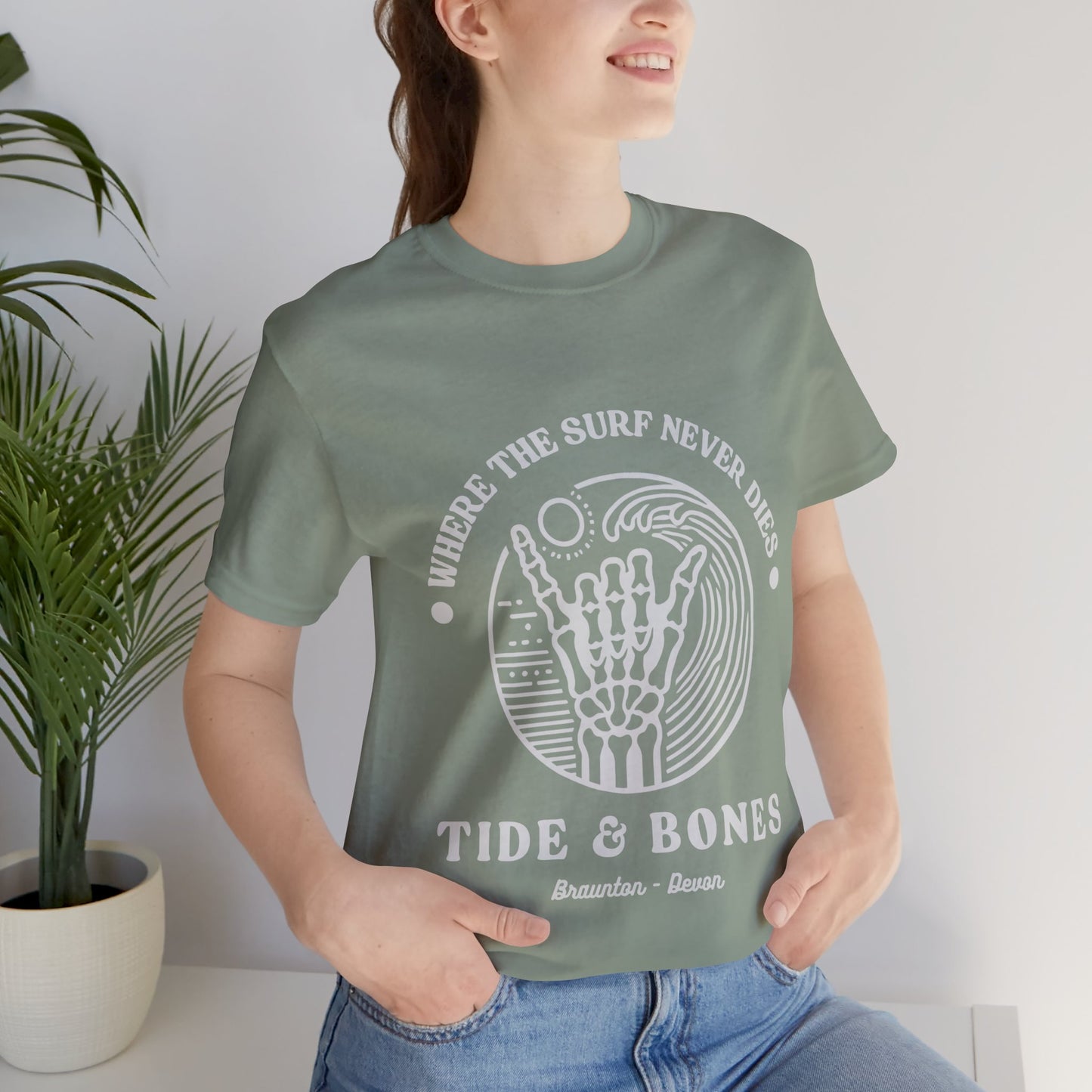 Beach Life Skeletal Hand Tee
