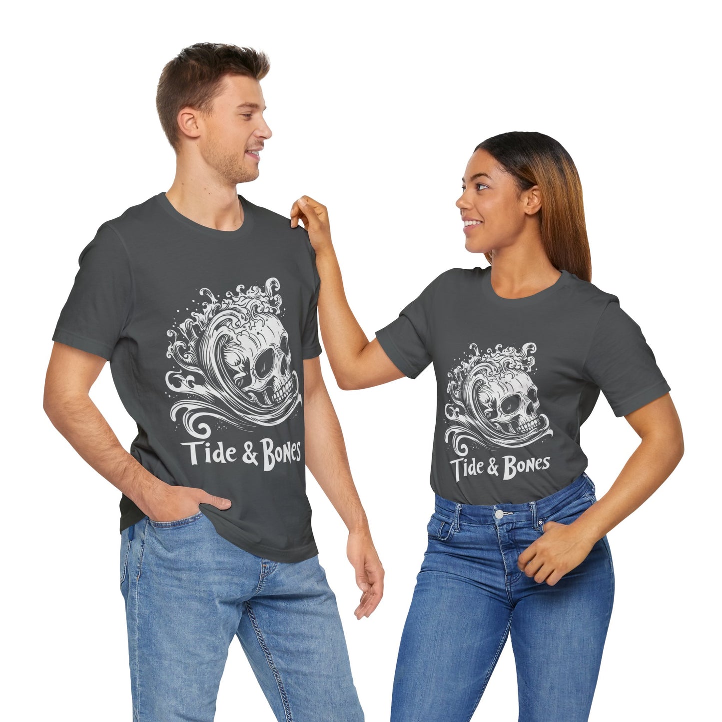 Tide & Bones Skull and Waves t-shirt