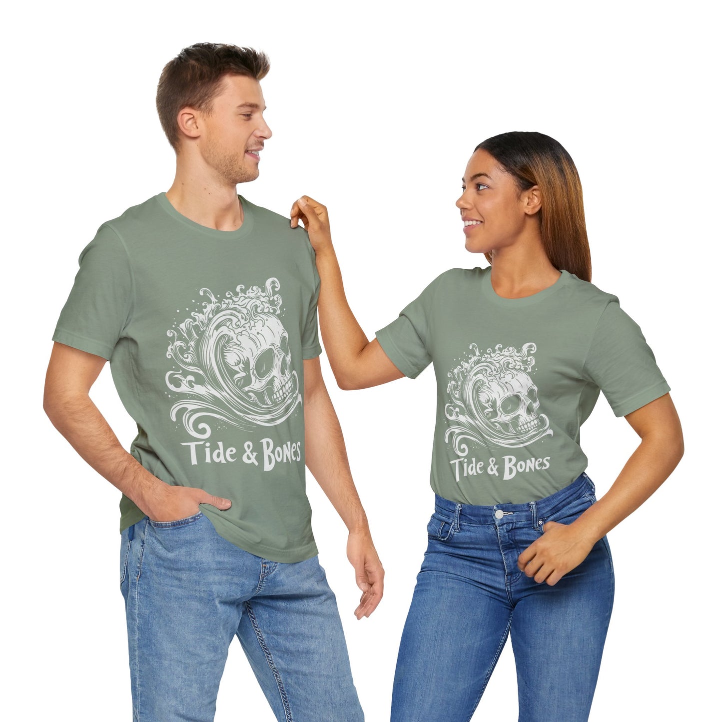 Tide & Bones Skull and Waves t-shirt
