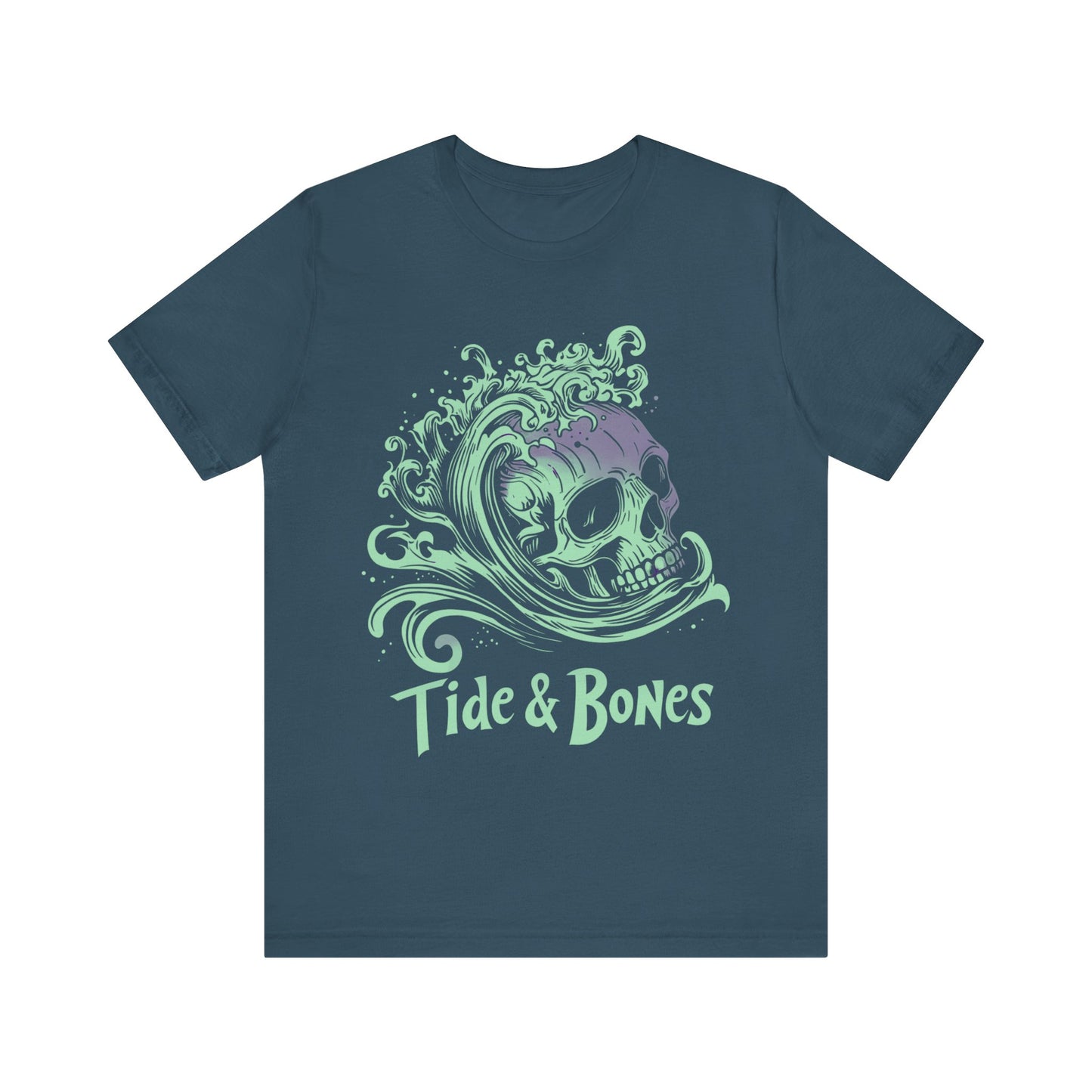 Tide & Bones Skull and Waves t-shirt