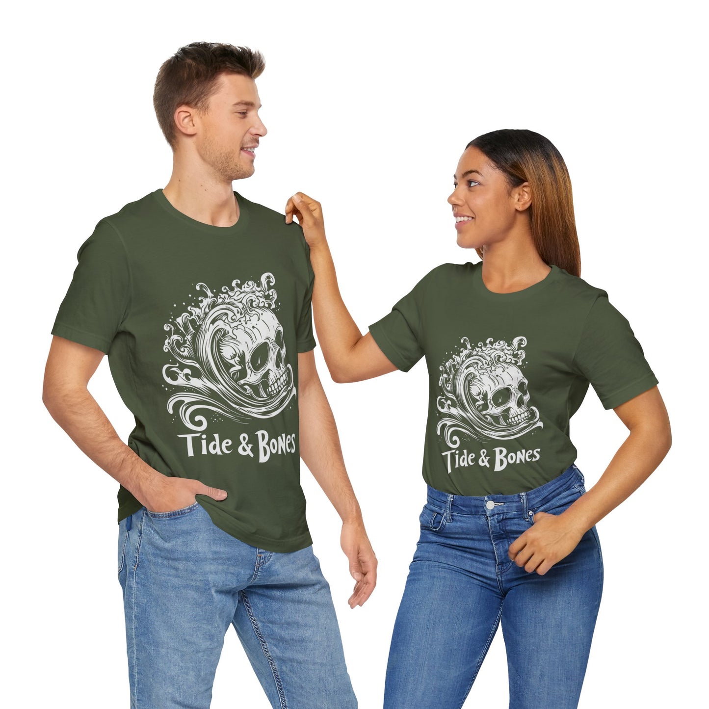 Tide & Bones Skull and Waves t-shirt