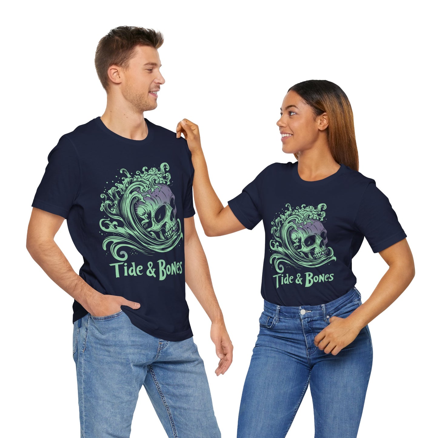 Tide & Bones Skull and Waves t-shirt