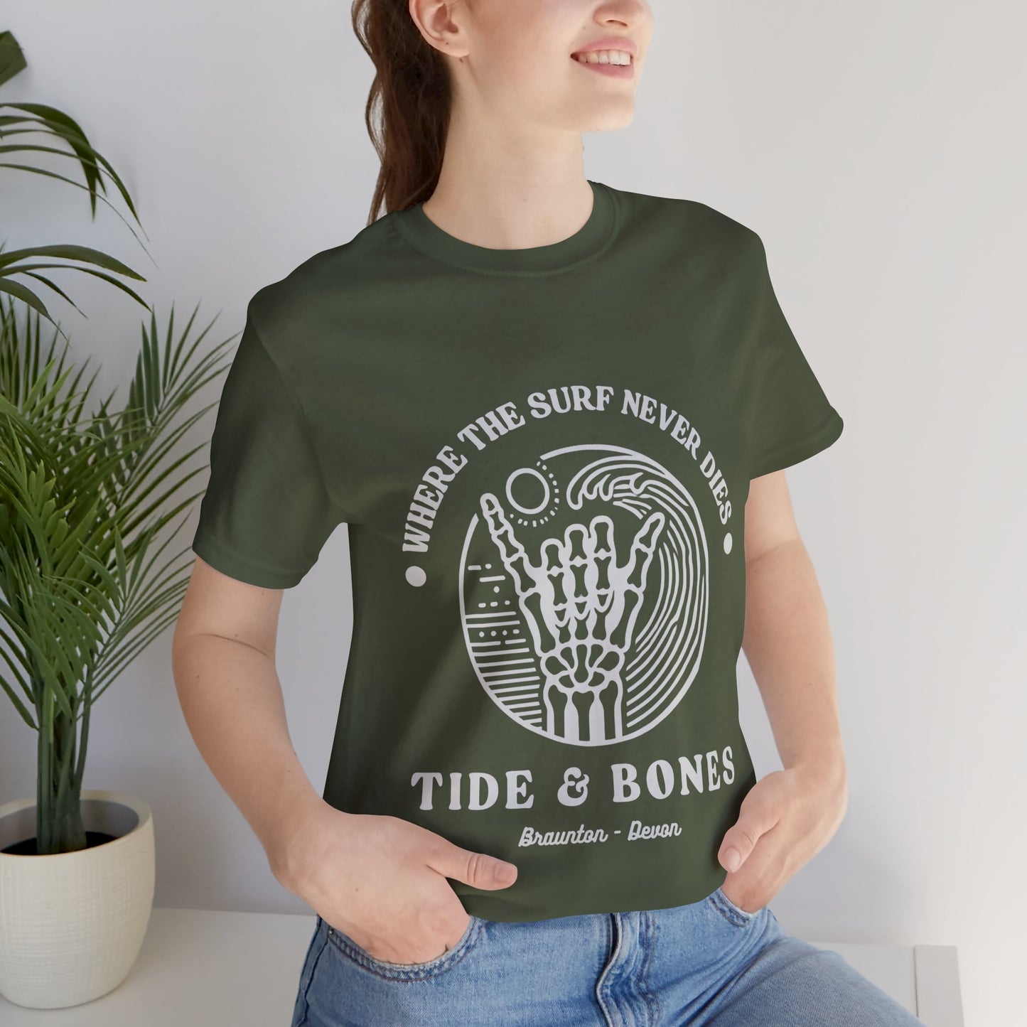 Beach Life Skeletal Hand Tee