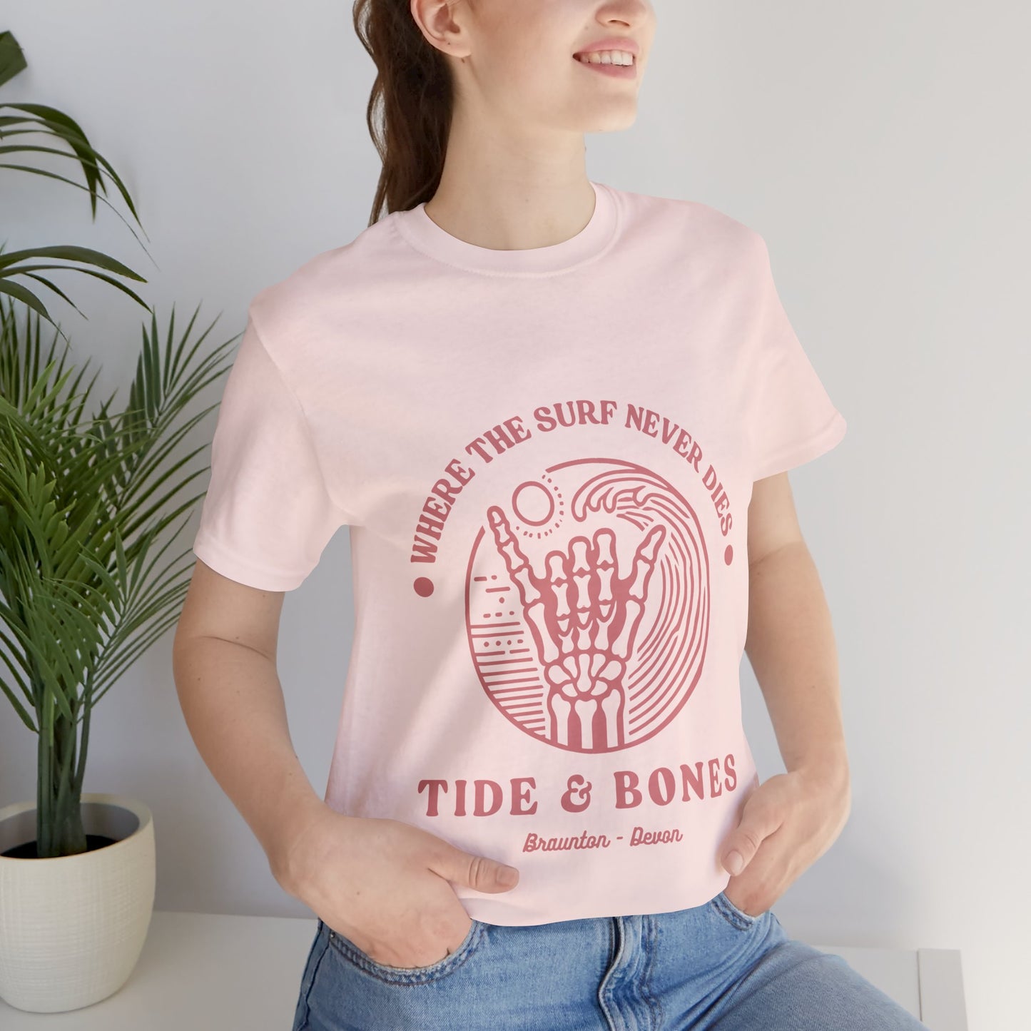 Beach Life Skeletal Hand Tee
