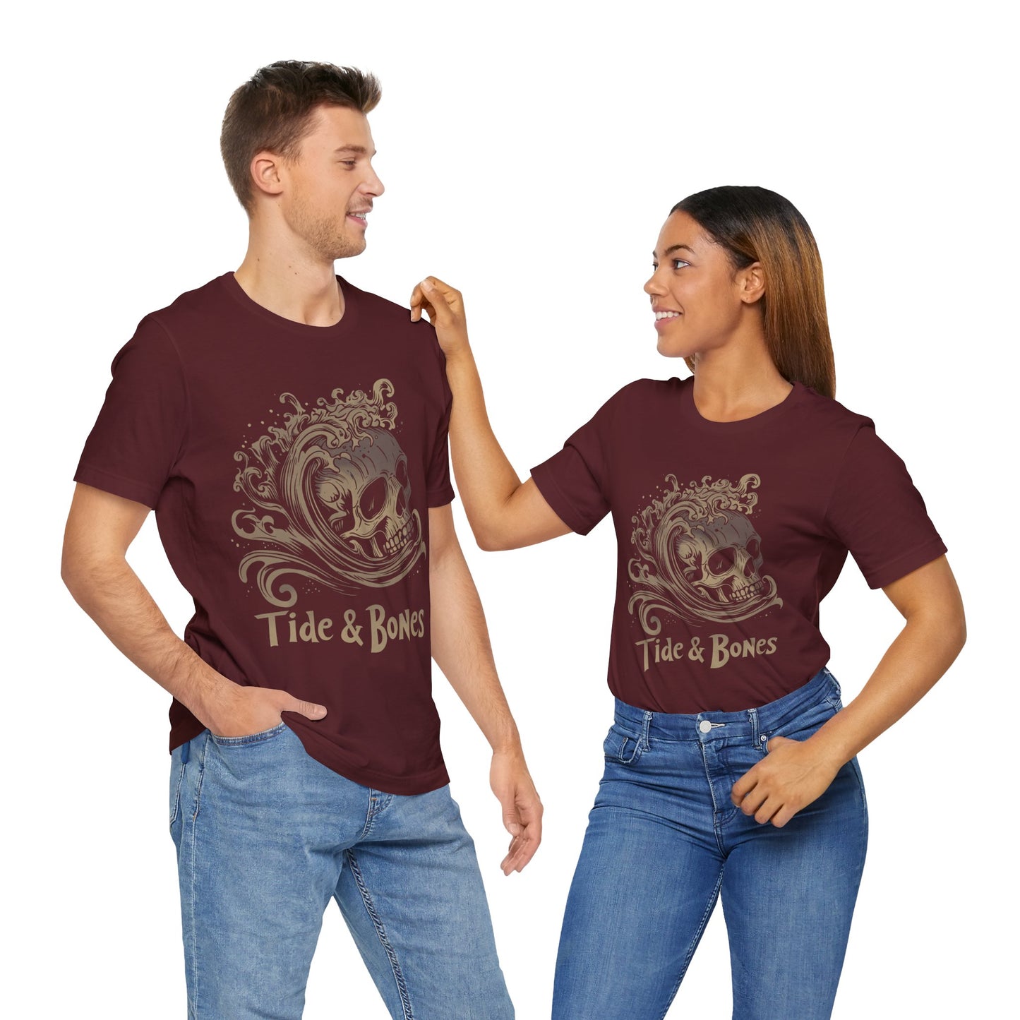 Tide & Bones Skull and Waves t-shirt