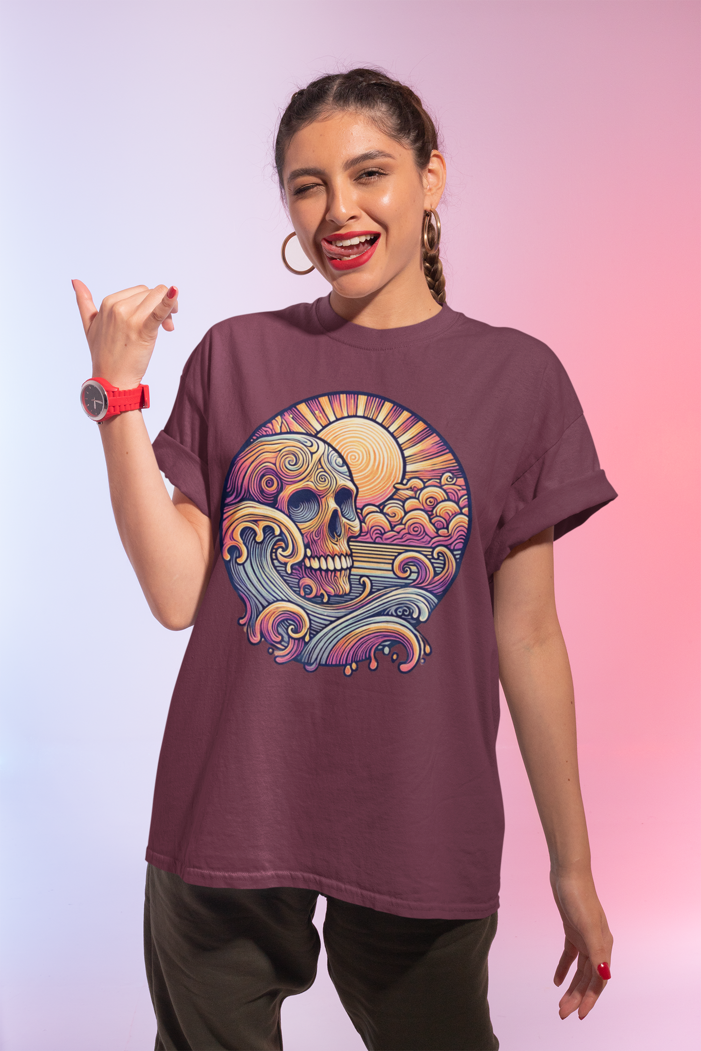 Psychedelic Skull T-shirt